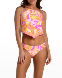 High-Neck Midkini Top