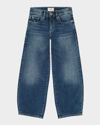 Girl's Lilia Denim Barrel Jeans, Size 7-16