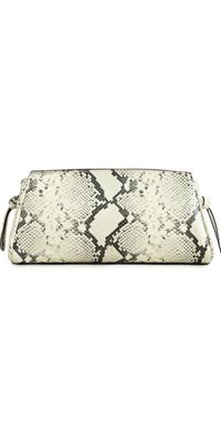 STAUD Maude Convertible Clutch White Snake One Size
