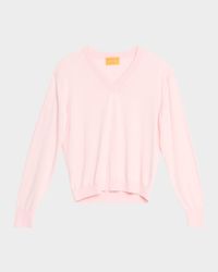 The V Silk-Linen Sweater