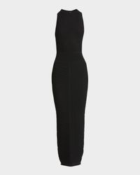 Halter Open-Back Knit Maxi Dress