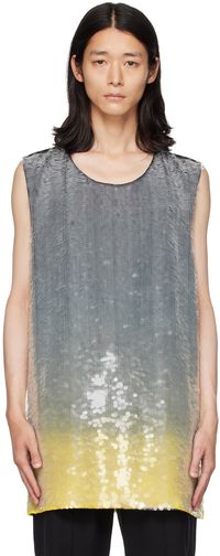 Jil Sander Gray Gradient Tank Top