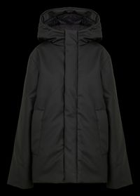 Rains - Parka courte à capuche - Taille L - Noir