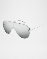 Logo-Print Aviator Sunglasses