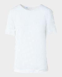 Polka Dot Applique Techno Georgette Blouse