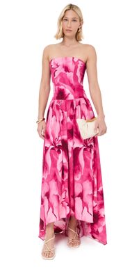 Azeeza Nayara Midi Dress Watercolor Floral M