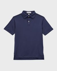 Boy's Solid Youth Performance Polo Shirt, Size XS-XL