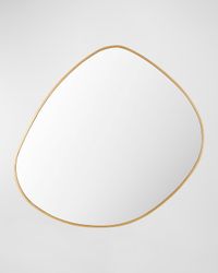 Pebble 37" Free-Form Wall Mirror, Gold