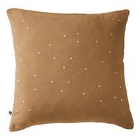 L'effet Papillon - Taie d'oreiller percale de coton - Taille 60x60 cm - Marron
