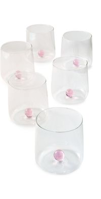 Zafferano Bilia Tumbler Set of 6 Pink One Size