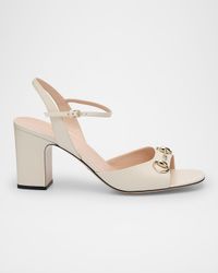 Lady Horsebit Leather Sandals