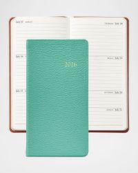 2026 6" Leather Pocket Datebook