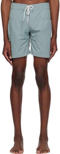Pilgrim Surf + Supply Blue Quigg Swim Shorts