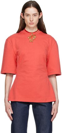 JACQUEMUS Red 'Le T-Shirt Camisa' T-Shirt