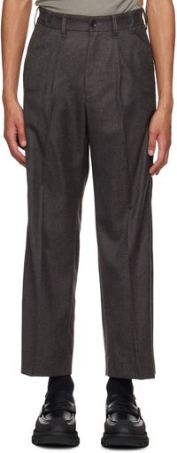 meanswhile Gray Side Zip Trousers