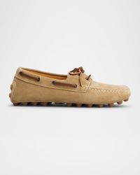 Men's Gommino Bubble Suede Boat Shoes