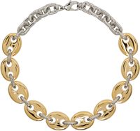Rabanne Gold & Silver Eight Chunky Necklace