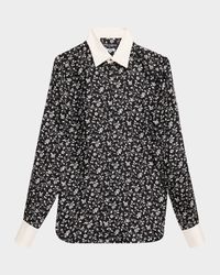 Men's Floral-Print Dress Shirt