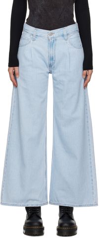 Levi's Blue Baggy Dad Wide Leg Jeans