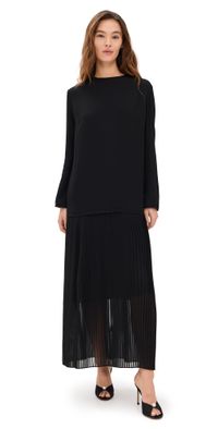 Zimmermann Pleated Dress Black 1