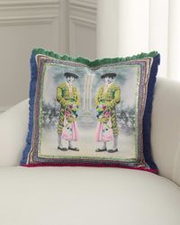Torero Twins Decorative Pillow, 20" Square
