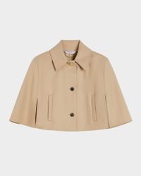 Padre Cropped Water-Repellent Cotton Cloak