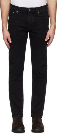 Nudie Jeans Black Solid Ollie Jeans