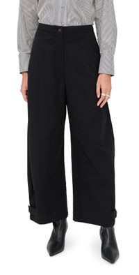 Pixie Market Button Cuff Pants Black S