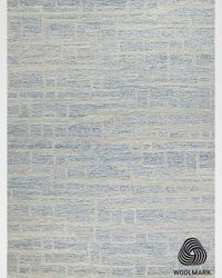 Park City Hand-Tufted Blue/Ivory Rug, 5' x 8'