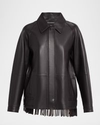Drake Fringed Leather Jacket