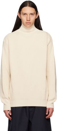 Jil Sander Off-White Relaxed Turtleneck
