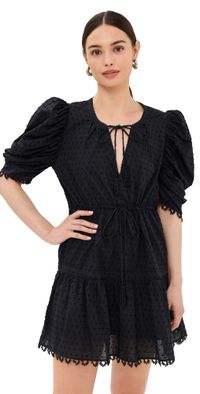 FARM Rio Summer Garden Mini Dress Black XS