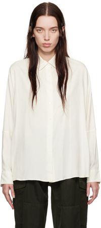 CASEY CASEY Chemise Waga Soleil blanc cassé