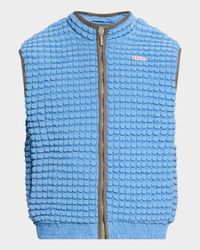Men's Nylon Crinkled Bubble Vest