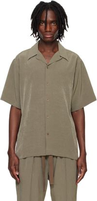 RAINMAKER KYOTO Taupe Open Collar S/S Shirt