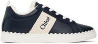 Chloé Kids Navy Lauren Sneakers