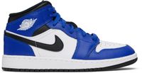 Nike Jordan Big Kids Blue & White Air Jordan 1 Mid Sneakers
