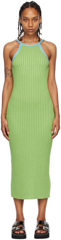 Stine Goya Robe longue Layden verte