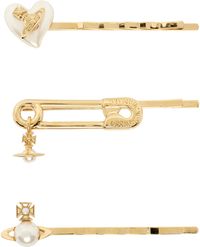 Vivienne Westwood Gold Tilda Hair Pin Set