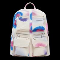 Desigual - Sac à dos en coton imprimé - Taille Unique - Blanc