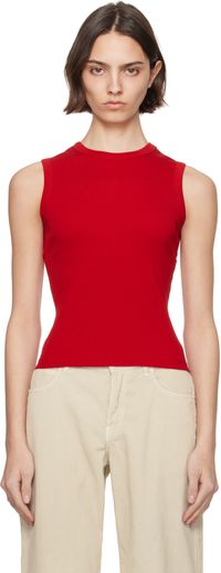 FLORE FLORE Red Esmé Tank Top