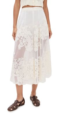 Sea Arielle Lace Flared Pants Black L