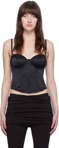 Fleur du Mal Black Hamptons Corset