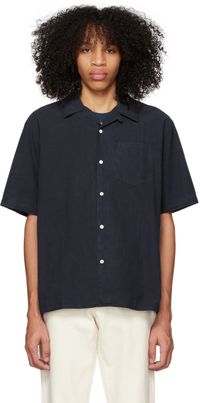 NORSE PROJECTS Navy Carsten Shirt