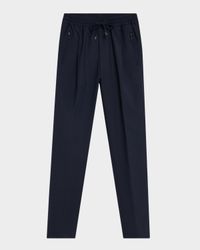 Men's Pleated Drawstring Pants
