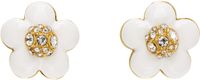 Marc Jacobs Gold & White 'The Daisy Stud' Earrings