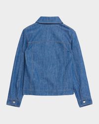 Reversed Denim Collared Shirt