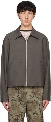 OUR LEGACY Gray Mini Jacket