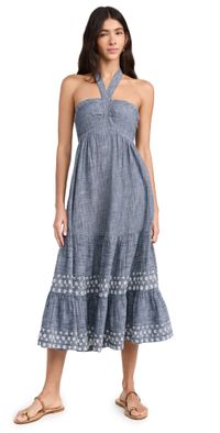 Cleobella Raphaela Midi Dress Chambray XL