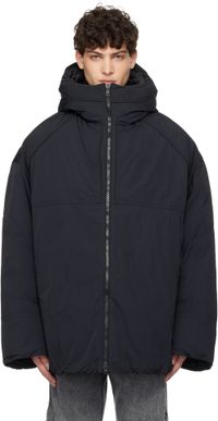 Juun.J Black Heavy Down Jacket